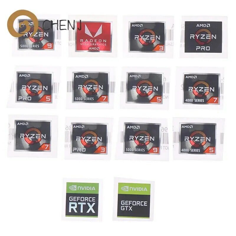 AMD Prozessor Serie Aufkleber ATHLON Ryzen R 3 5 7 Logo PRO7 Generation Label