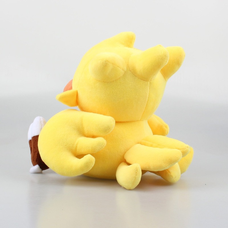 Juguete de peluche Chocobo de 23cm, muñeco de peluche de pájaro amarillo Kawaii, regalo de cumpleaños para niña