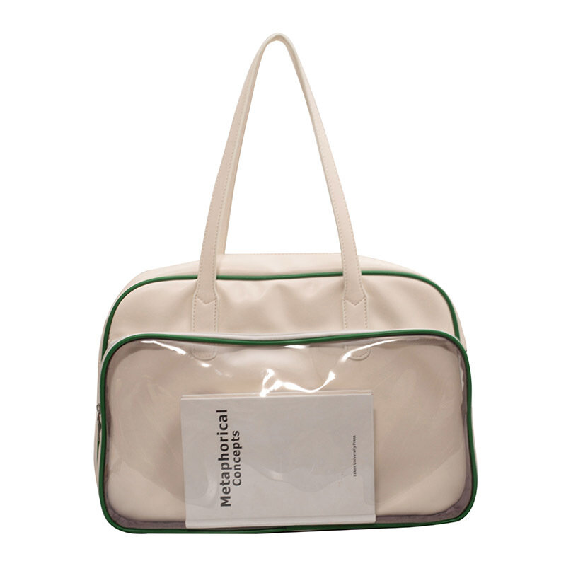 Kwadratowa torba dla kobiet torebka pod pachami o dużej pojemności damska miękka skórzana torebka studentka torba na ramię