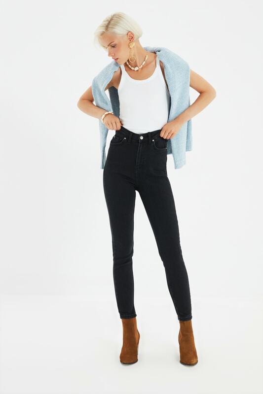 Trendcom jeans skinny de cintura alta yol