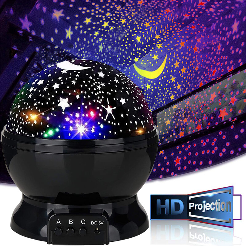 Projecteur d'étoiles du ciel étoilées, veilleuse avec haut-parleur Bluetooth intégré, décoration pour chambre à coucher, cadeau d'anniversaire pour enfants
