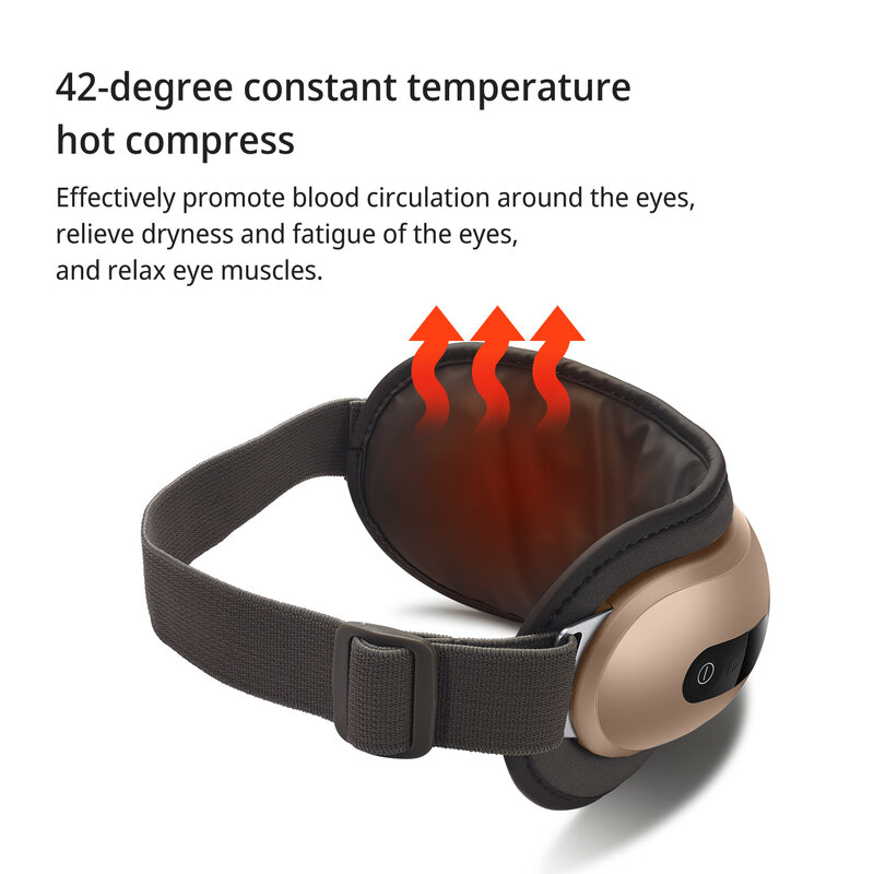 Breo ISee16 4D สมาร์ทถุงลมนิรภัย Vibration Eye Massager Eye Acupoint นวดความร้อนและ Soothing อุปกรณ์ดนตรี