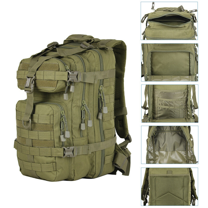 Мужской военный рюкзак для скалолазания 30 л, уличный армейский тактический рюкзак, походный дорожный спортивный рюкзак, водонепроницаемый ...