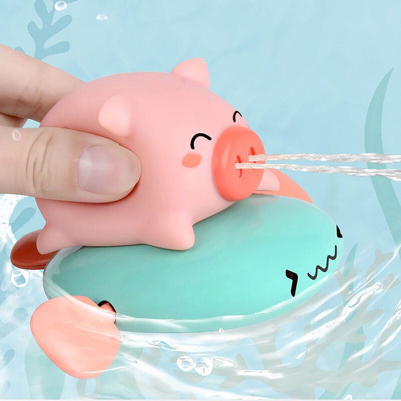 Mainan Mandi Bayi Indah Lucu Piggy Semprotan Air Sprinkler Kamar Mandi Taburan Mandi Mainan Air Berenang Bak Mandi Permainan Hadiah Anak-anak