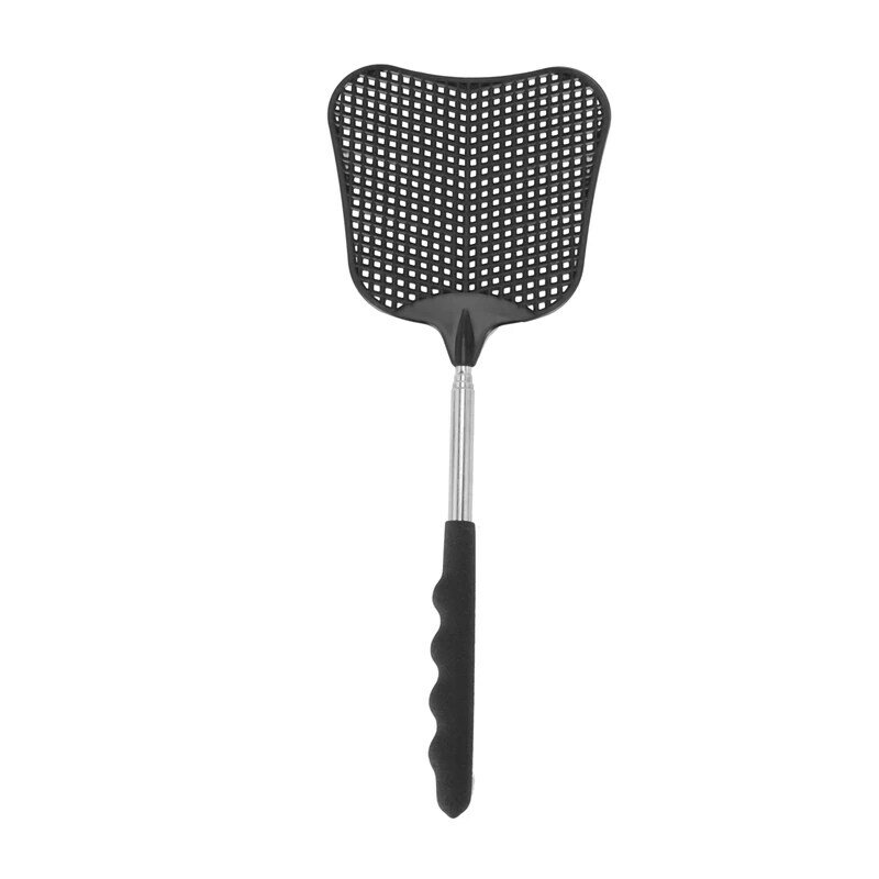 Mosquito And Fly Killing Plastic Fly Swatter Retractable Stainless Steel Rod, Suitable For Indoor And Outdoor Use (2 Pack)