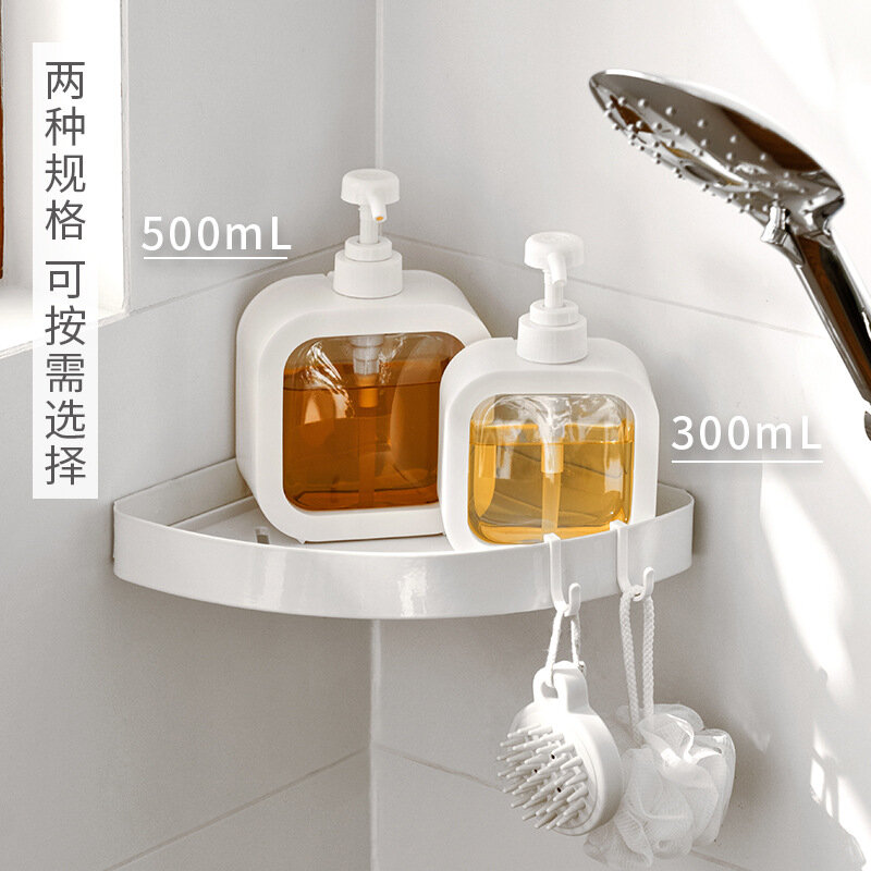 300/500ml Soap Dispensers Detachable Lotion Shampoo Shower Gel Holder Bottle Portable Travel Dispenser Bath Pump Bottle Bathroom