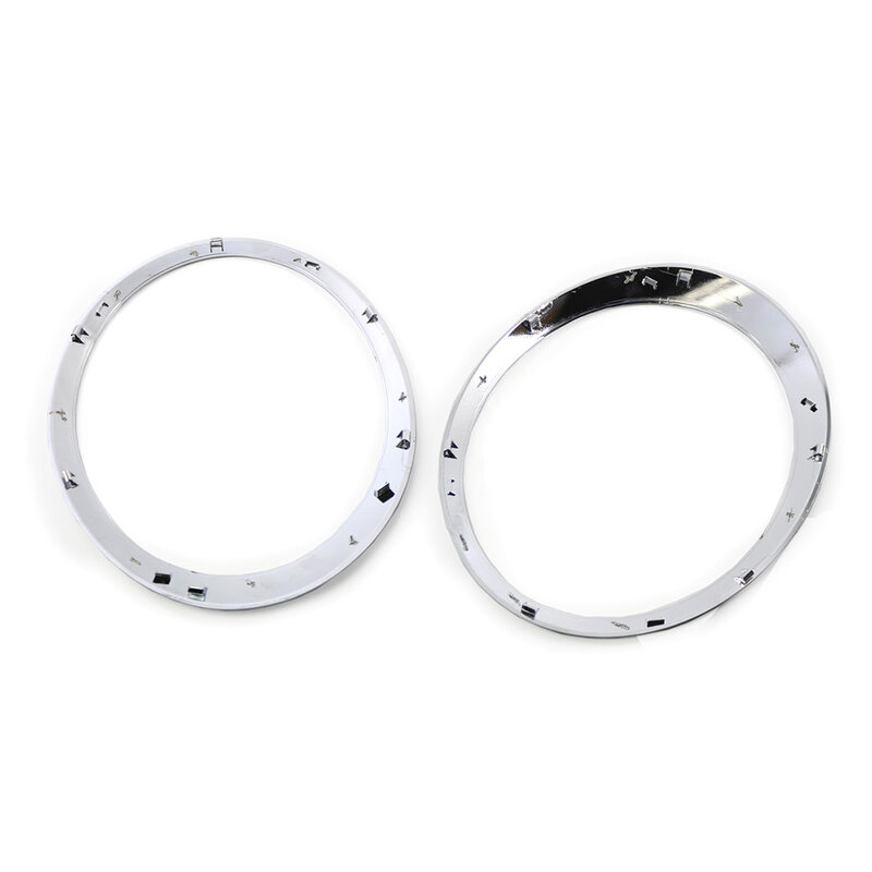 2Pcs Left Right Headlight Trim Ring Chrome Surround Cover For Mini Cooper R55 R56 R57 R58 2007-2015 Car Accessories 51137149905