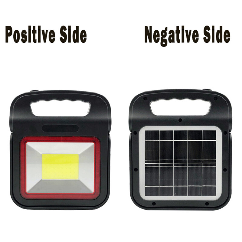 Lanterne solaire LED avec chargeur USB, éclairage d'urgence, idéal pour le travail, une tente, la randonnée ou la pêche, 50W