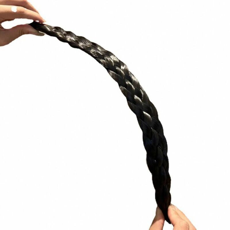 Hot Fishbone Braid Twist Wide Braid Hair Hoop Wig Braid Headband Wig Hairband Wide-Brimmed Hair Hoop