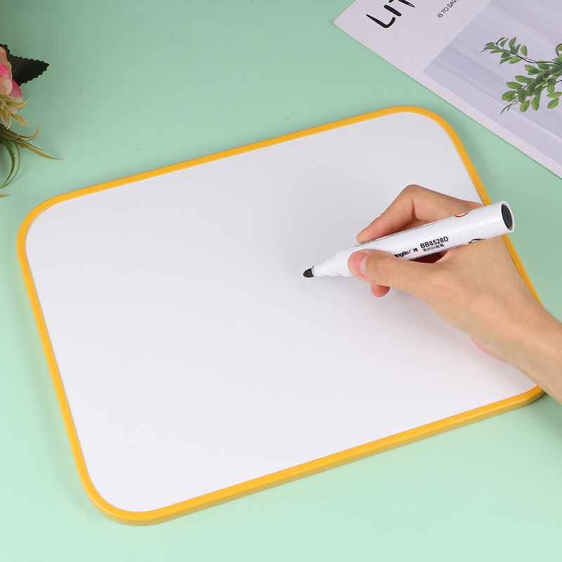 1PC Kreative Kunststoff Rand Magnetische Hänge Schreibtafel für Hause