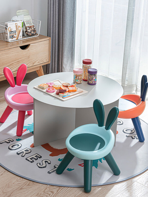 Mały taboret fotel plastikowa ławka krótkie przedszkole krzesełko dla dziecka słodkie krzesełko dla dzieci domowe miejsce do siedzenia