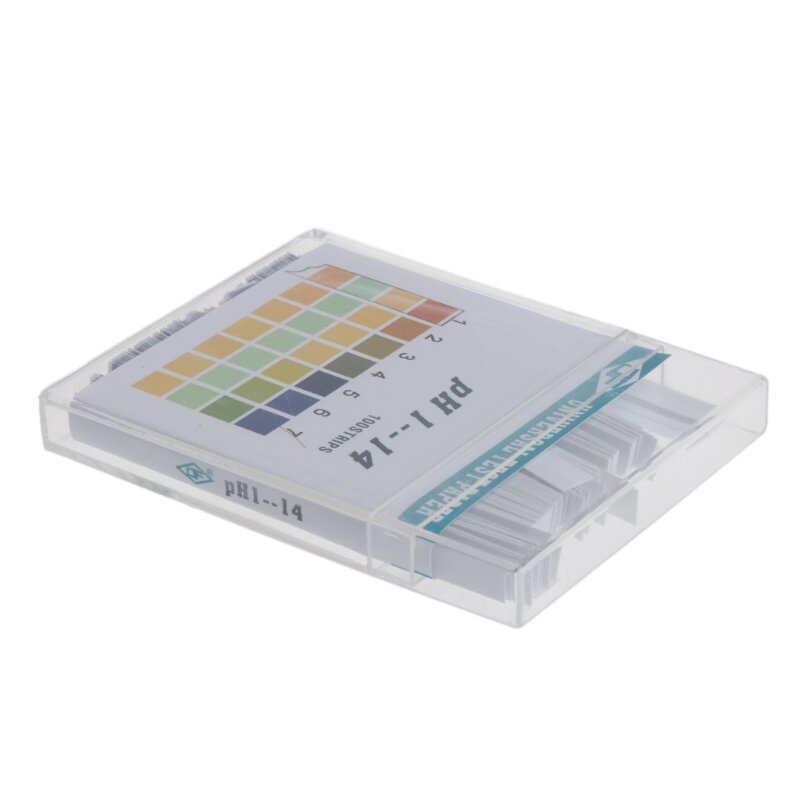 100 Strips 1-14 Ph Alkaline Acid Indicator Papier Water Speeksel Litmus Testing Kit 367D