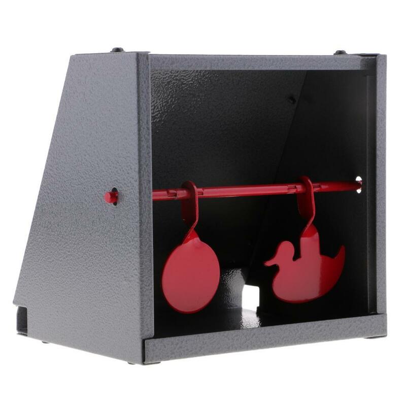 2 Targets Self Resetting   Shooting Target with Pellet Trap for Indoor Outdoor Ranges Shooting Training