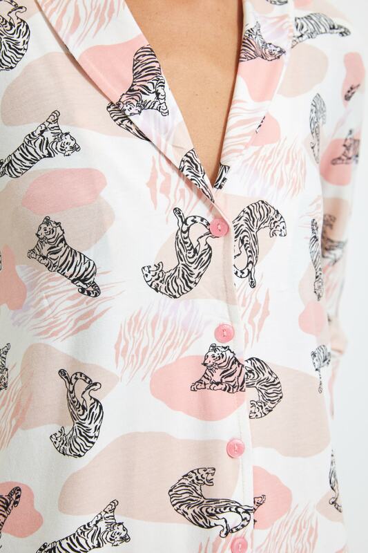 Trendyol – pyjama imprimé Animal, ensemble deux pièces