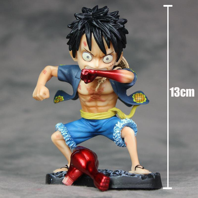 New Anime One Piece  Luffy anime figure Cartoon Luffy Doll Toy Ornament PVC Collect Figurine Doll Cute Toys for Children Gift