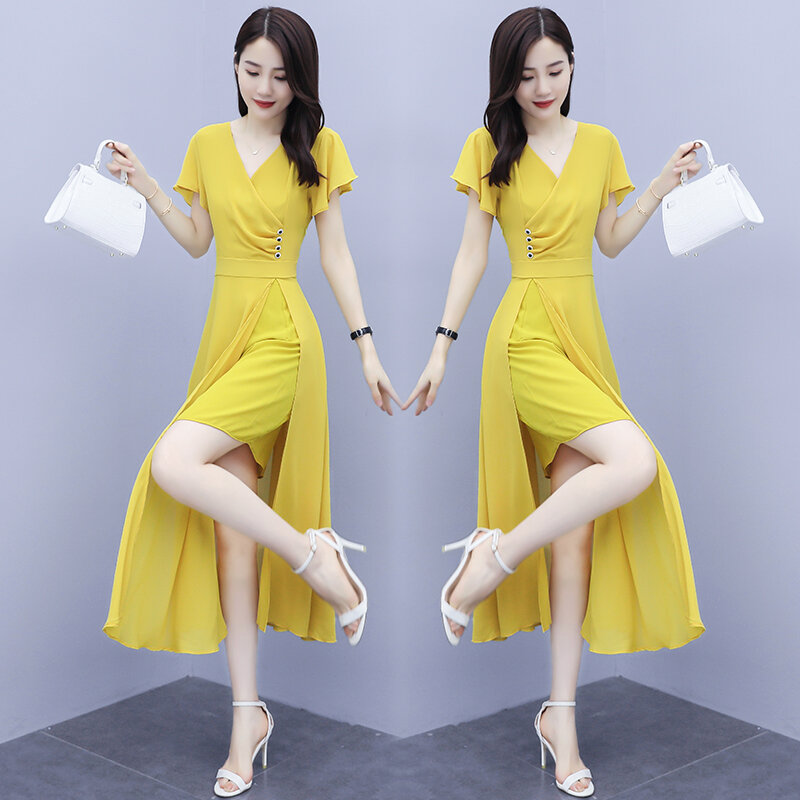 Robe Longue De soirée pour femmes, mode coréenne, jupes décontractées et élégantes