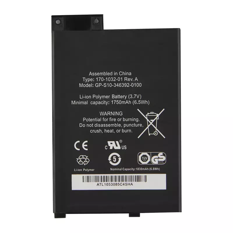 Batterie de remplacement d'origine pour Amazon Kindle 3 D00901, GP-S10-346392-0100 authentique, 1750mAh, nouveauté 2020