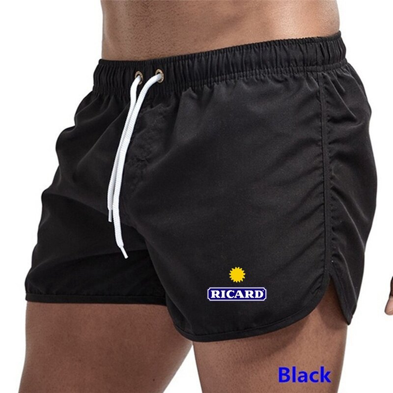 Ricard-pantalones cortos de baño para hombre, ropa de playa de entrenamiento, transpirable, Surf