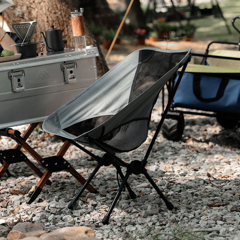 Sillas plegables portátiles para exteriores, pintura de arte de pesca, picnic en la playa, tablero perezoso, sillón de malla transpirable