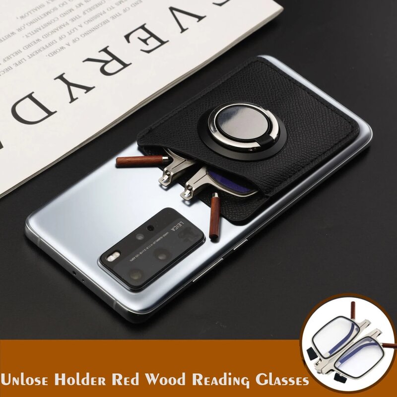 Supporto per telefono di alta qualità di alta qualità Utra sottile Super leggero pieghevole Portabe uomini occhiali da lettura presbiti da 1.0 a 4.0