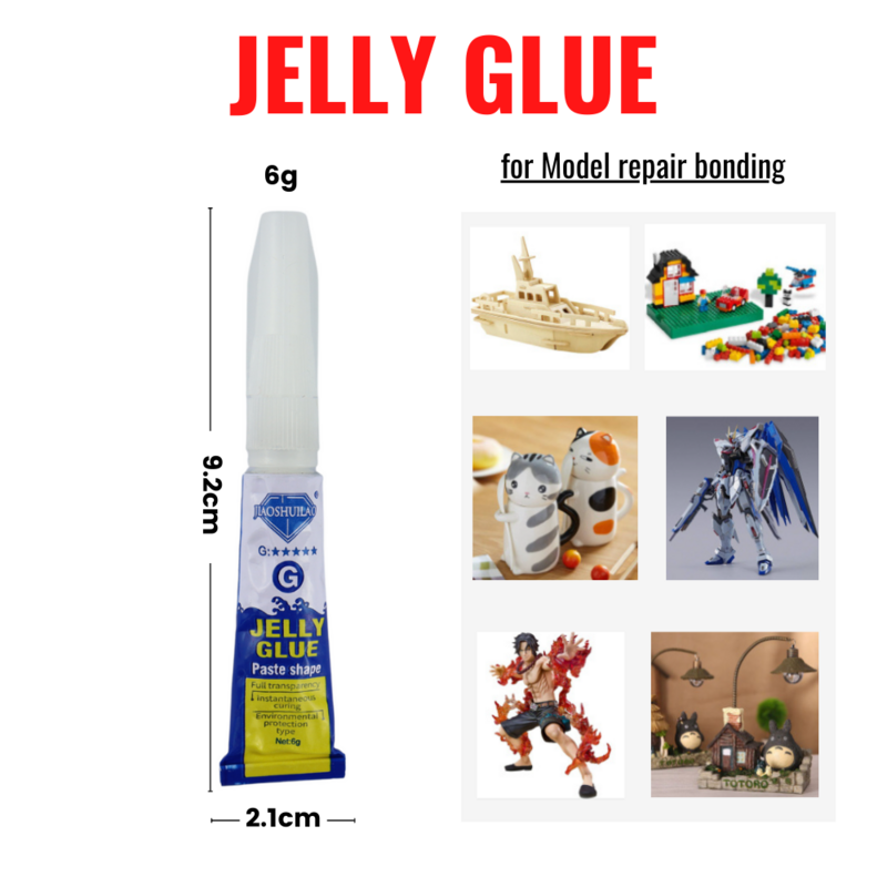 6g modelo reparação ligação jelly cola cerâmica mobiliário brinquedos de bambu feito à mão mesa mobiliário diy repai cola
