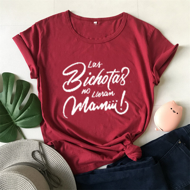 Las Bichotas não lloran Mamiii Camisa Latino AF Camiseta Partido Tee T-Shirt Do México venezuela Colômbia camisa honduras tee