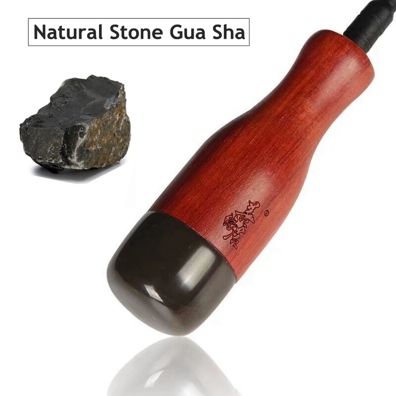 Hot Stone Electric Gua Sha Massager Natural Stone Needle Guasha Scraping Back Neck Face Massage Relax Muscles Skin Lift Care Spa