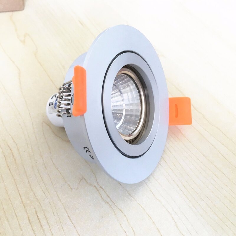 2PCS GU10 LED Downlight Mounted Frame Round Ceiling Spot Lights Fitting Fixture Holder Ceiling Spot Lights Fitting Fixture