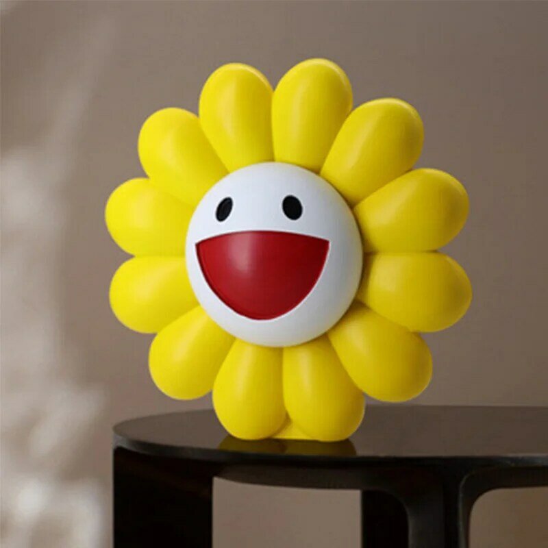 Kreatywny pop ins cartoon śliczny kwiat z żywicy układ rękodzieło prosty pulpit wyposażenia domu Murakami smok wazon dekoracji