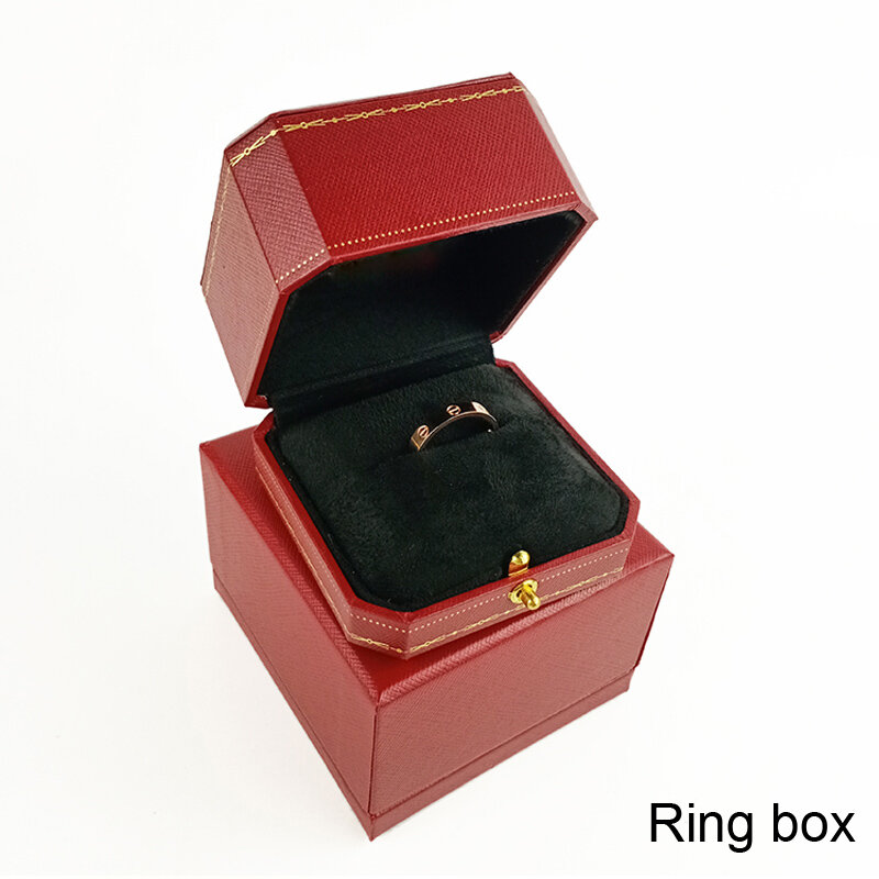 Klassieke Brand Design Luxe Box Ring Ketting Armband Display Engagement Geschenken Sieraden Verpakking Storage Case Bag Certificaat