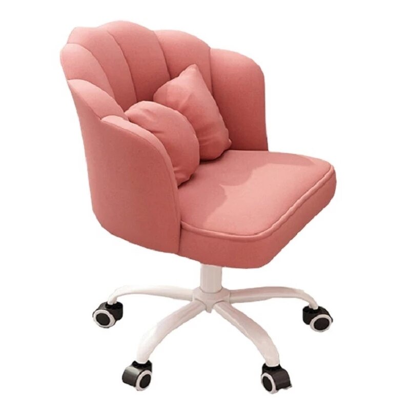 Chair Girls Cute Bedroom Dormitory Computer Chair Comfortable Swivel Lift Back Desk Chair Makeup Stool Writing Chair