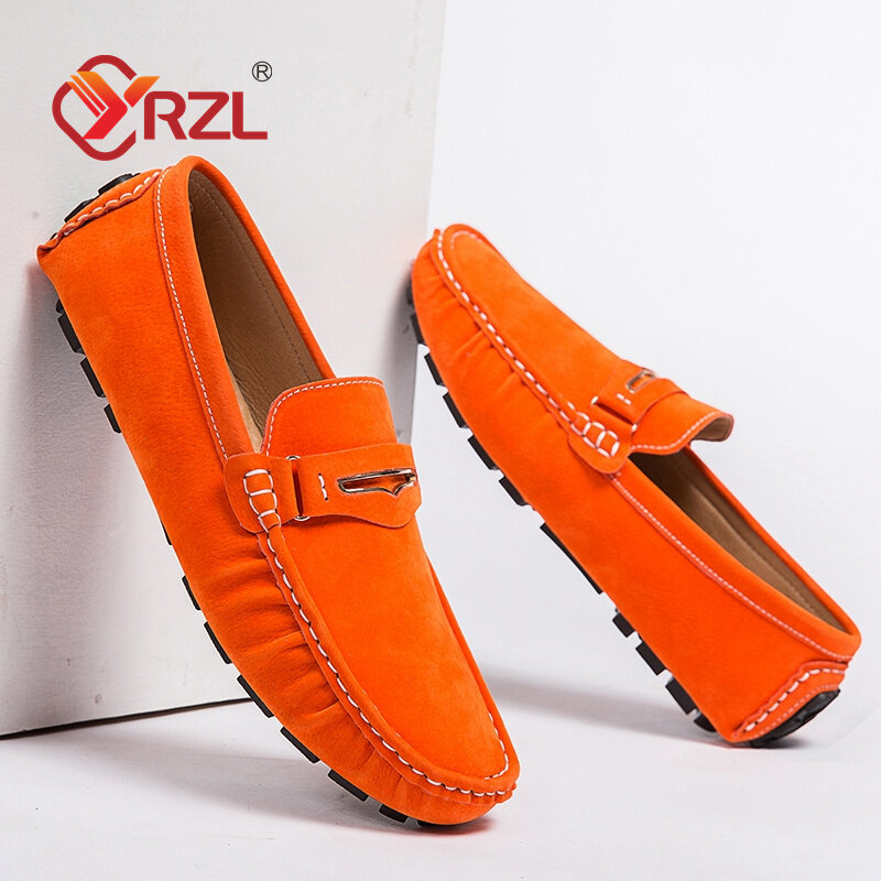 YRZL Cho Nữ Áo Size Lớn 48 Thuyền Giày Slip On Handmade Giày Lười Không Trượt Lái Xe Mocassin Người Đàn Ông Cho Nữ Giày