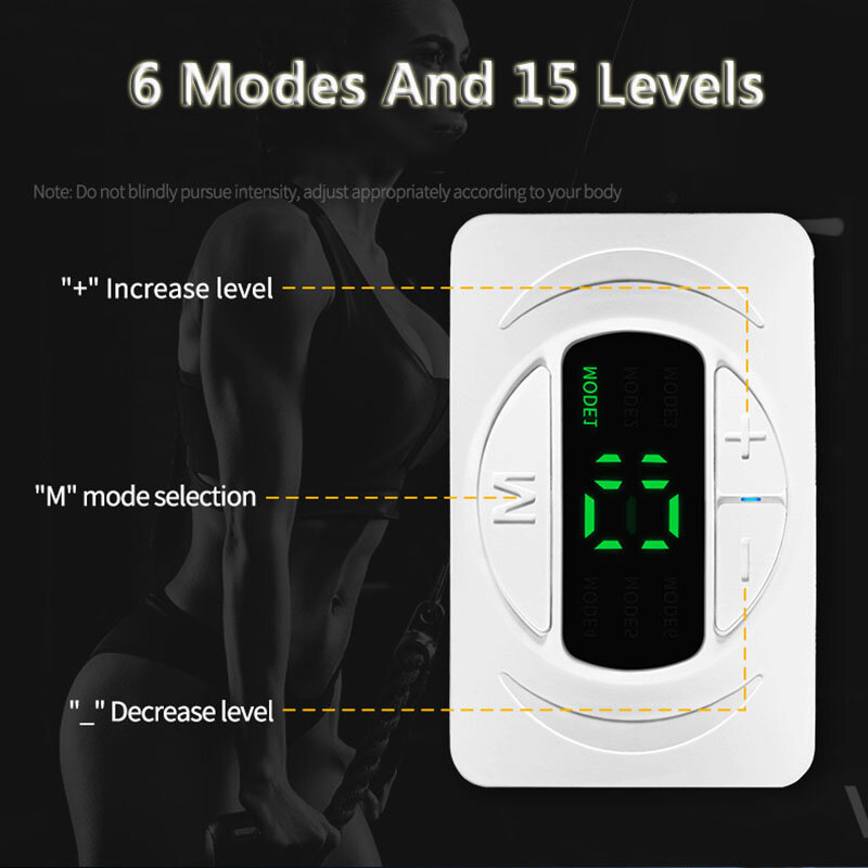 EMS Abdominal Toning Belt Muscle Stimulator Vibration Abs Trainer LCD Waist Belly Body Slimming Training Home Workout Equiment