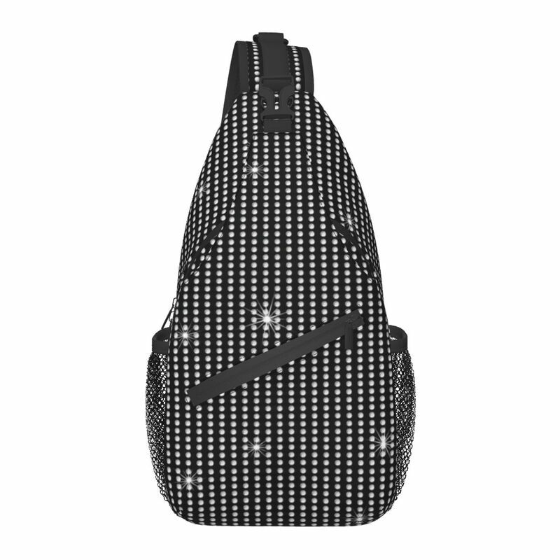 Повседневная нагрудная сумка Стразы с имитацией бриллиантов для путешествий пешего туризма мужской рюкзак через плечо рюкзак на плечо
