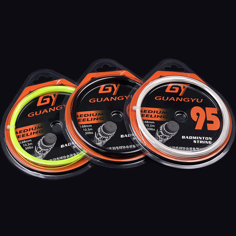 Guangyu Gy95 Badminton Racket String Support 30lbs High-Elastic Durable Attack and Defense with Both Batting Sound Bright Feathe