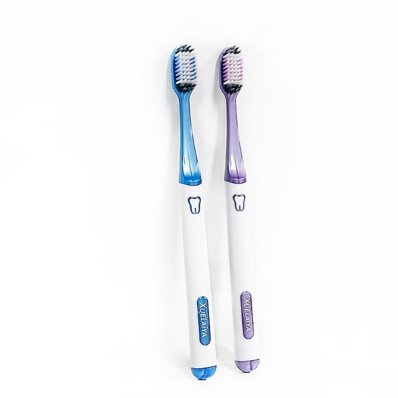 Зубная щетка с мягкой пластиковой ручкой, зубная щетка для ухода за полостью рта, ультратонкая портативная Экологически чистая зубная щетка из нано-волокна с коробкой, зубная щетка