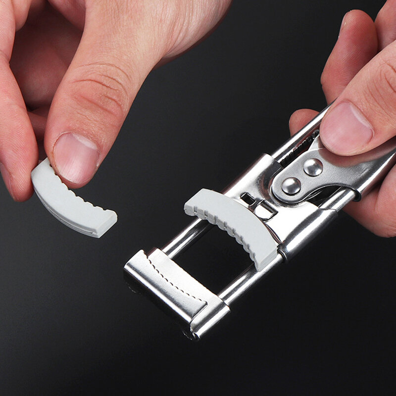 Apribottiglie regolabili apribottiglie manuale antiscivolo in acciaio inossidabile per mani Easy Grip accessori da cucina gadget strumenti