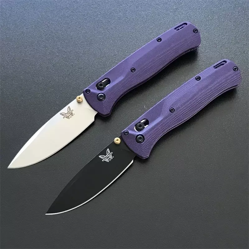 Pink G10 Handle BENCHMADE 535 Bugout Folding Knife Outdoor Camping Survival Safety Defense Pocket Knives