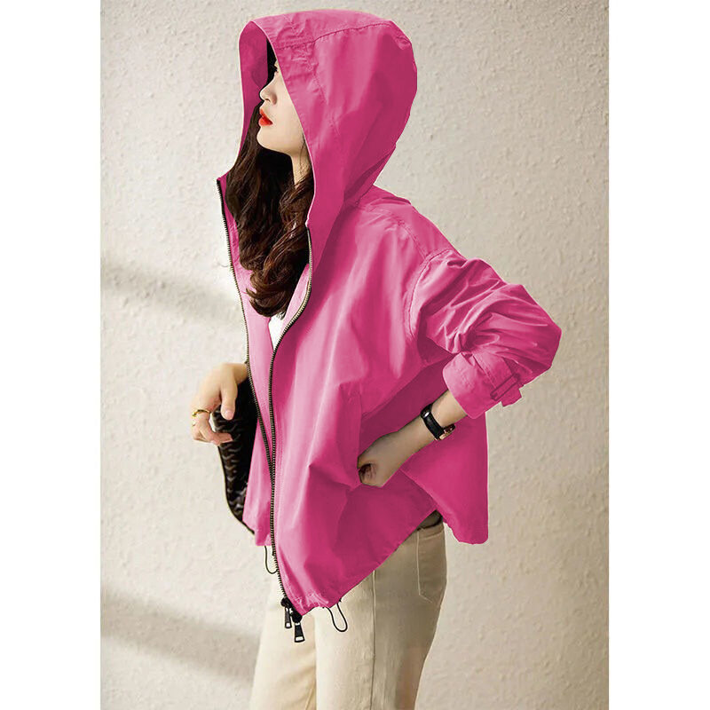 NWT 2023 женская уличная куртка на молнии с двумя карманами и отверстиями для большого пальца