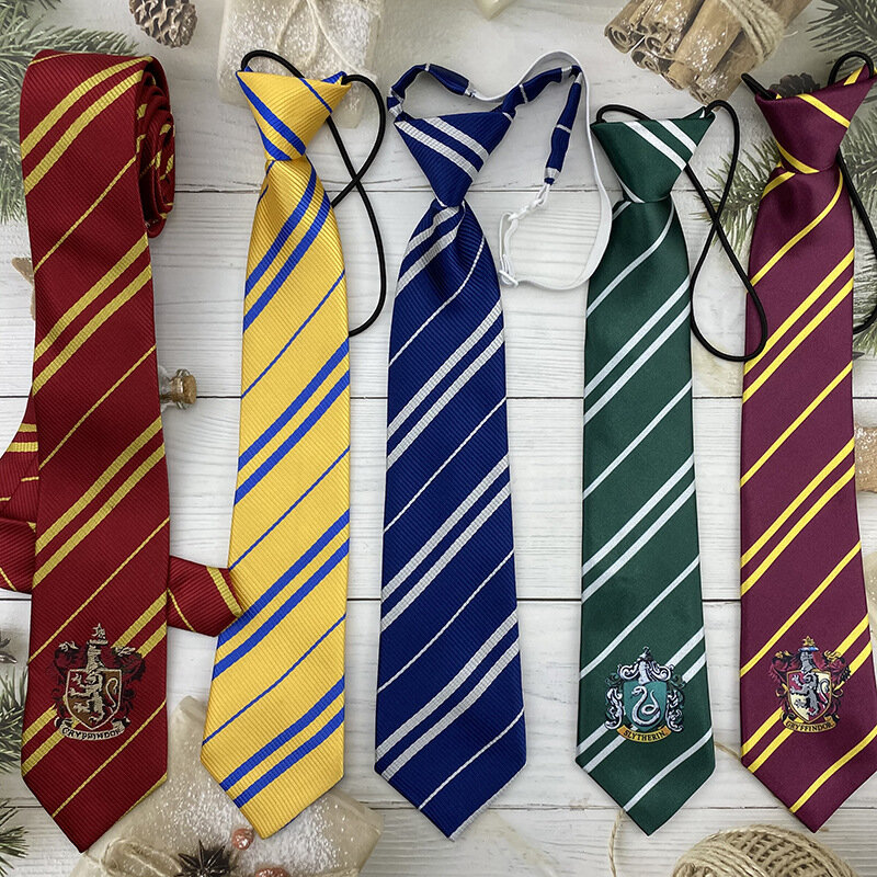 Corbata de Cosplay de la Escuela de mago, uniforme JK de película de Anime, corbata de uniforme, Disfraces de Halloween, utilería, corbata de cuello con Logo de serpiente de Águila