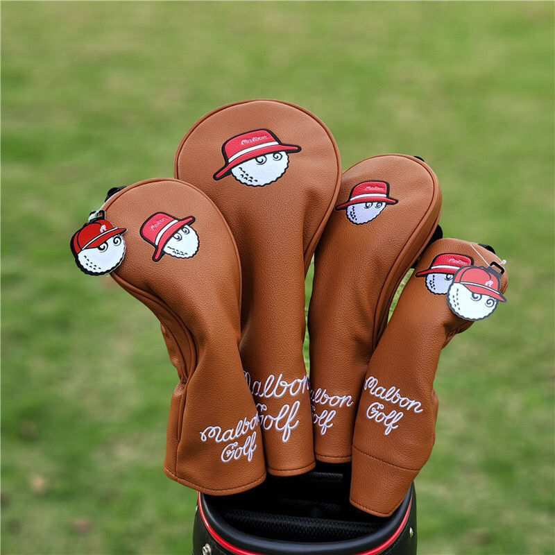 Golf cover Malbon Korea original single fisherman hat wooden cover iron cover putter cover club head protection head cover