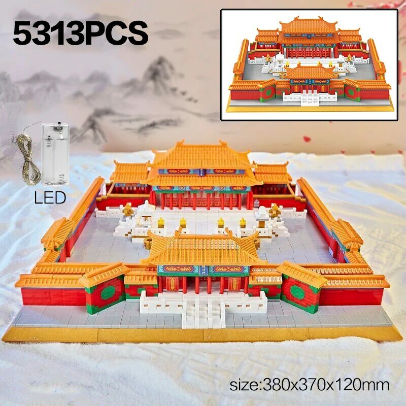 新しいチャレンジ世界で有名な3D建築複雑なビルディングブロック大人の難易度中国スタイルのおもちゃギフト16229個