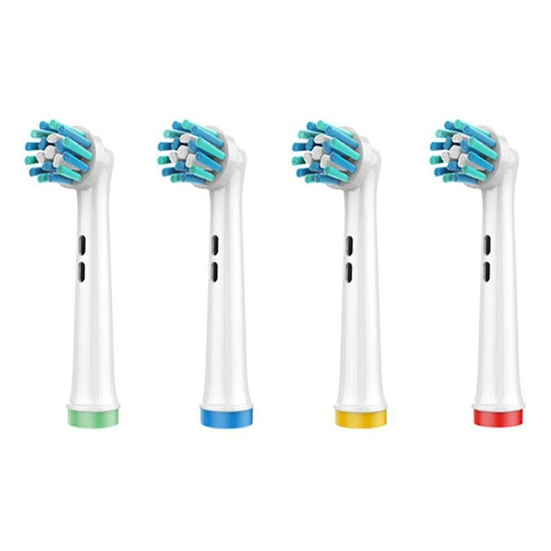 4 Vervangende Opzetborstels Voor Orale-B Elektrische Tandenborstel Passen Vooraf Vermogen/Pro Gezondheid/Triomf/3d Excel/Vitaliteit Precisie Schoon