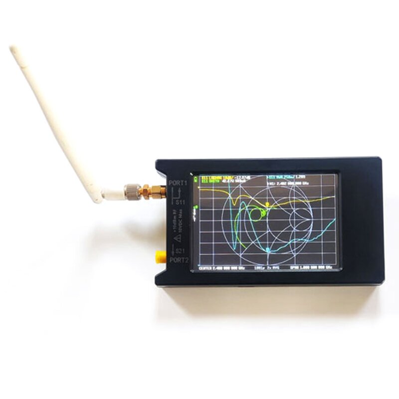 50kHz -6.3GHz NanoVNA-H HF VHF UHF Vector Network Analyzer Antenna Analyzer e Case 2, 8 inch 4inch LiteVNA 6G 3.7V