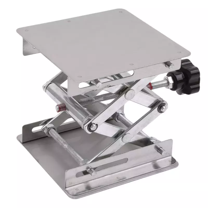 Lifting Platform Stand Rack Scissor Jack Bench Lifter Table Lab 100x100mm Stainless Steel Lifting Platform