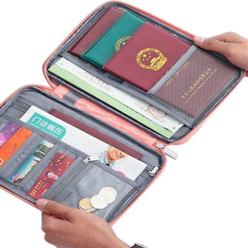 가족 여행 지갑 여권 홀더, 창의적인 방수 문서 케이스, 여행 액세서리, 문서 가방, 카드 홀더