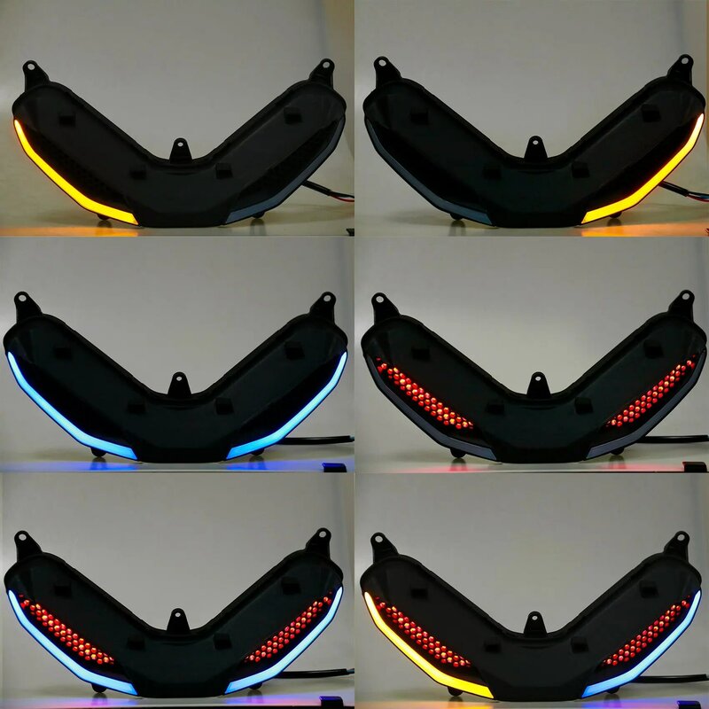 Motorcycle Dynamic Flowing LED Integrated Turn Signals Light Front Daytime Running Head Light Lamp for YAMAHA Y15ZR C