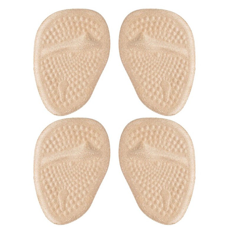 2pairs Forefoot Pad Plantar High Heels Gel Inserts Foot Cushion Washable Self Adhesive Accessories Anti-slip Shoes Soft Insoles