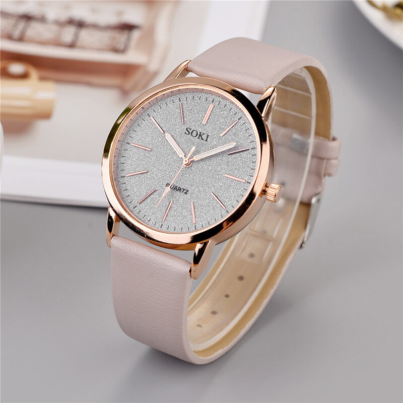 Senhoras moda relógio novo simples casual feminino analógico relógio de pulso pulseira presente montre femme (sem caixa)