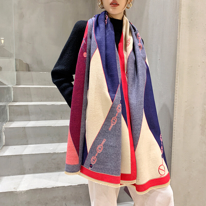 2020 neue Winter Schal Weibliche Kaschmir Dame Mode Decke Doppelseitigen Dicke Schal Student Pashmina Frauen Schals Bandana